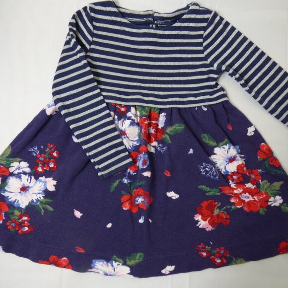 Joules Sparkle Floral Dress & Janie and Jack Bow Jacket, Size 3 Years - Picture 2 of 5